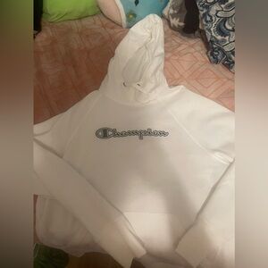 White champion hoodie
